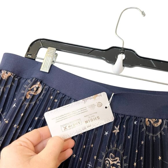 Harry Potter Shein Wizarding World Zodiac Celestial Houses Pleated Midi Skirt 0X - Picture 4 of 7